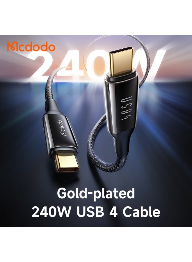 مكدودو كابل  CA-2990 بطول 4 أقدام، كابل شحن سريع USB-C إلى USB-C، 240 واط، 40 جيجابت في الثانية - Image 5
