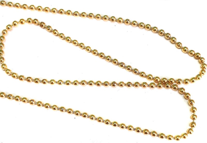 Delush Design Ball Chain 2mm mm 20 mtr Pack for Silk Thread Jewellery Making, Silk Thread Jhumka and Bangle Making - Image 2