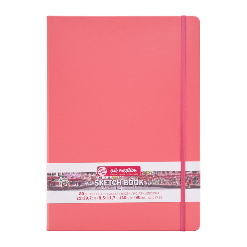 Talens Art Creation Royal Talens T9314313M 441866 Talens Art Creation Sketchbook Drawing Notebook 83 x 118 inches 21 x 30 cm Coral Red