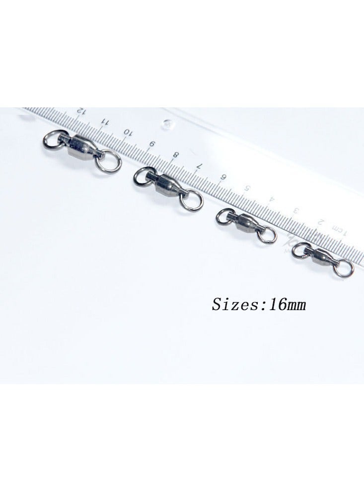 Generic Ball Bearing Swivels Connector, 50 Pcs High Strength Stainless Steel Solid Welded Rings Barrel Swivels Saltwater Freshwater Fishing, Fishing Accessories - Image 4