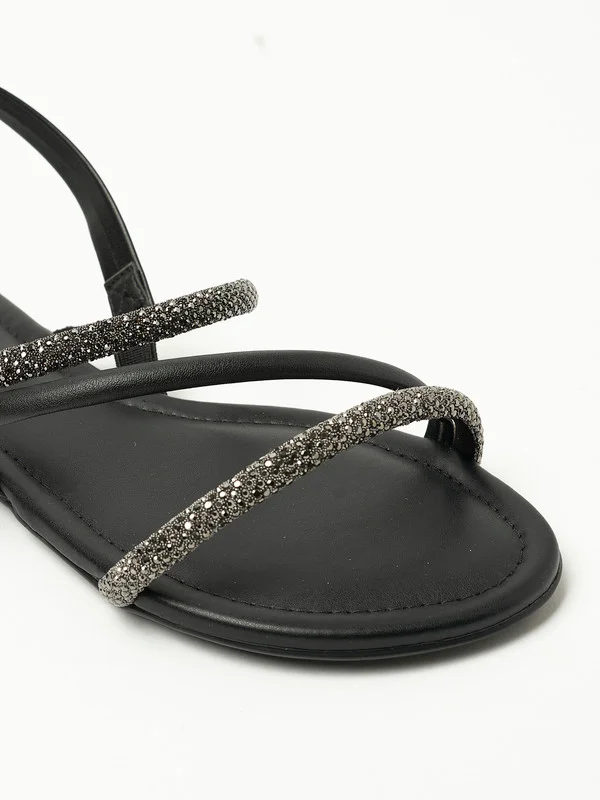 بيرا ريو Beira Rio Ladies Low Heel Sandals Black | Made In Brazil