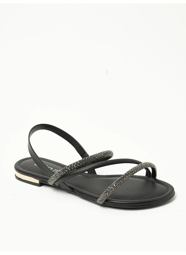بيرا ريو Beira Rio Ladies Low Heel Sandals Black | Made In Brazil