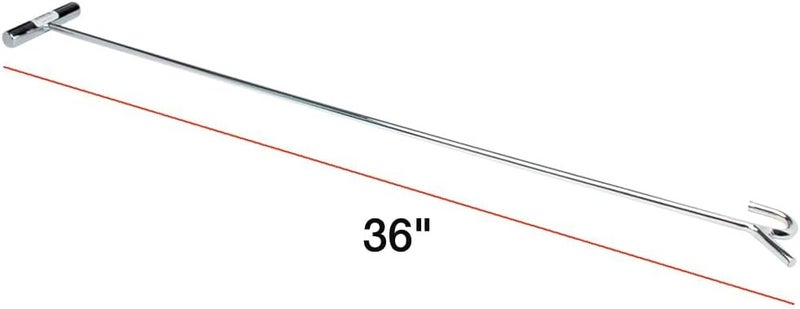 RoadPro R-7845 36" Chrome-Plated Steel 5th Wheel Pin Puller, Silver - Image 3