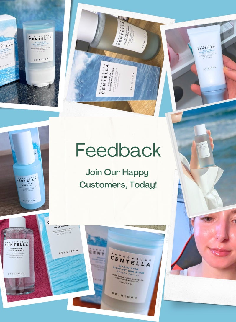 SKIN1004 Madagascar Centella Hyalu-Cica Full Skincare Set: SPF50+ Sun Serum, Brightening Toner, Protective Sun Stick, and Nourishing First Ampoule 380ml - Image 3