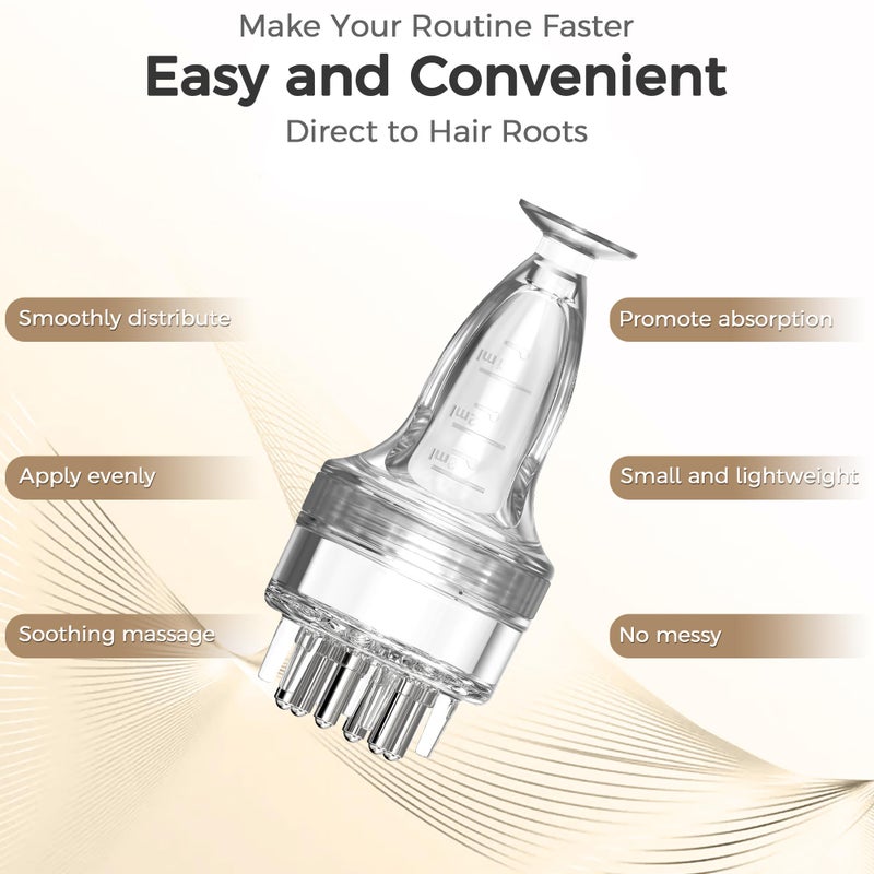 WL-YBOPRO Minoxidil Applicator, Quick Efficient Apply No Messy Hair Serum Applicator Small Minoxidil Applicator Tool, Hair Applicator Bottle Minoxidil Brush Scalp Applicator Comb Dedicated to Minoxidil - Image 3