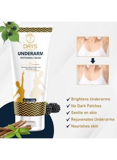 7 Days 7 DAYS Underarm Whitening Cream, For Women/Men with Natural Ingredients -100g (Pack of 2)  - Image 5