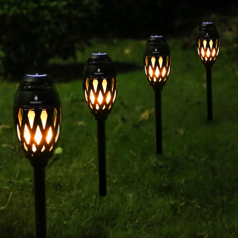 ANERIMST هدايا أنيريمست الفريدة للرجال، مكبر صوت بلوتوث خارجي مقاوم للماء مع ضوء LED Torch، هدية عيد ميلاد للصديق أو الأب، رائع للحديقة، الفناء، في الخارج (أسود) - Image 4