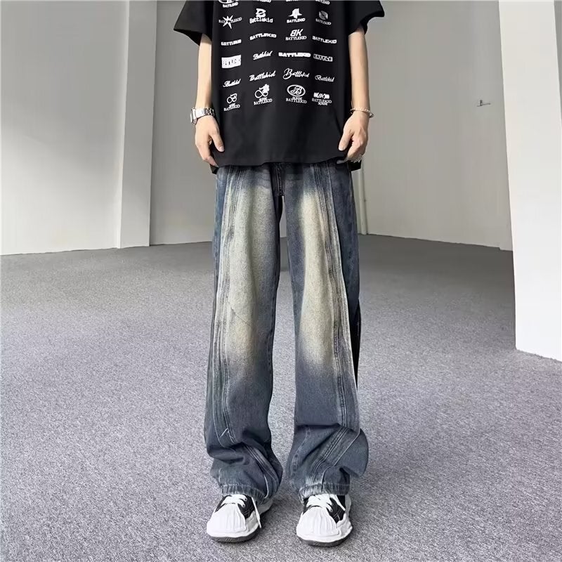 Unisex Classic Denim Jeans Loose Fit Daily Outdoor Wear - Image 4