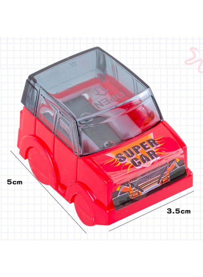 Pencil Sharpeners 5 Pcs Car Shape Manual Pencil Sharpeners Dual Hole with Handheld Pencil Sharpener for Kids Students School Class Home Office - Image 5