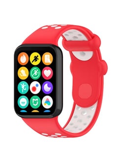 For Xiaomi 8Pro/9Pro Watch Band Mi Band 8Pro/9Pro Universal Two-Color Nike Strap-Color:Red And White