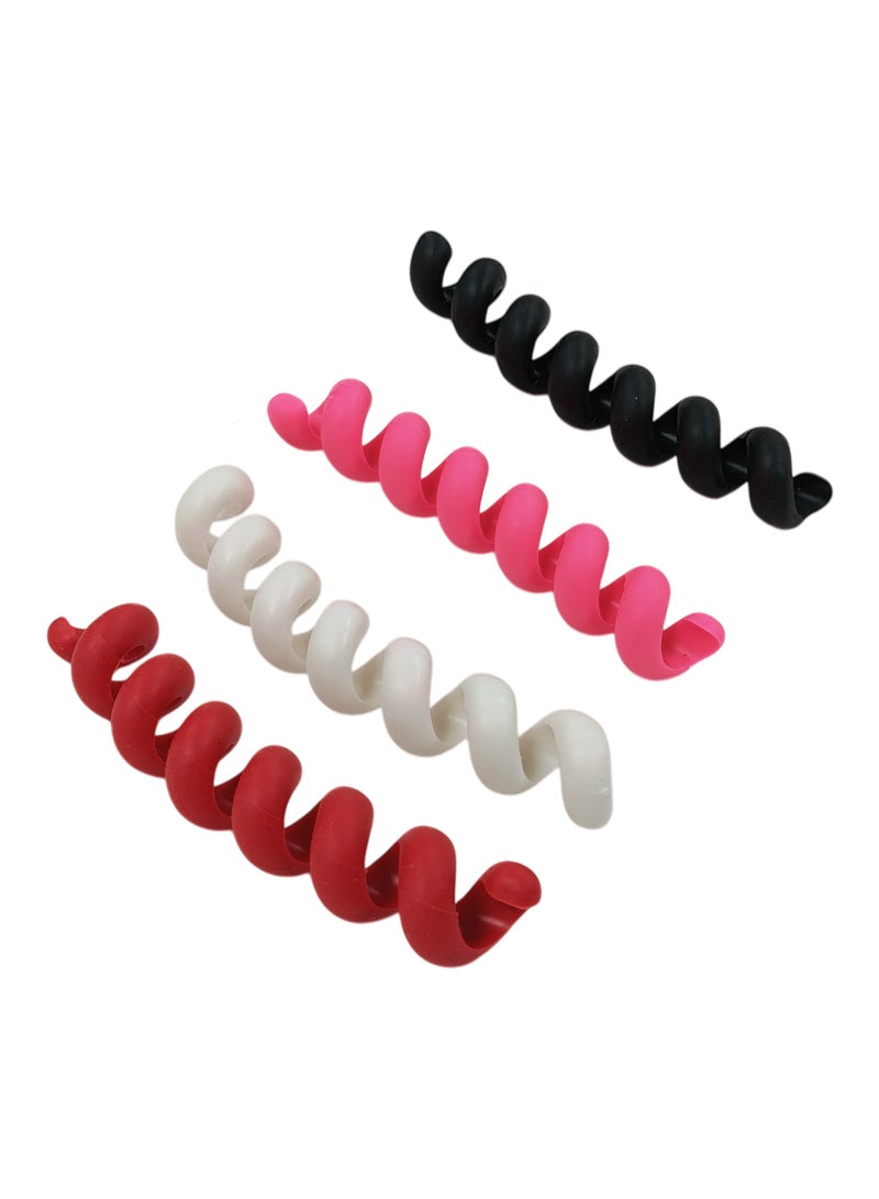 هاي-تيك حامل ومنظم الكابلات، حل إدارة الكابلات للمنزل والمكتب، حامل أسلاك متين وقابل لإعادة الاستخدام - Image 1