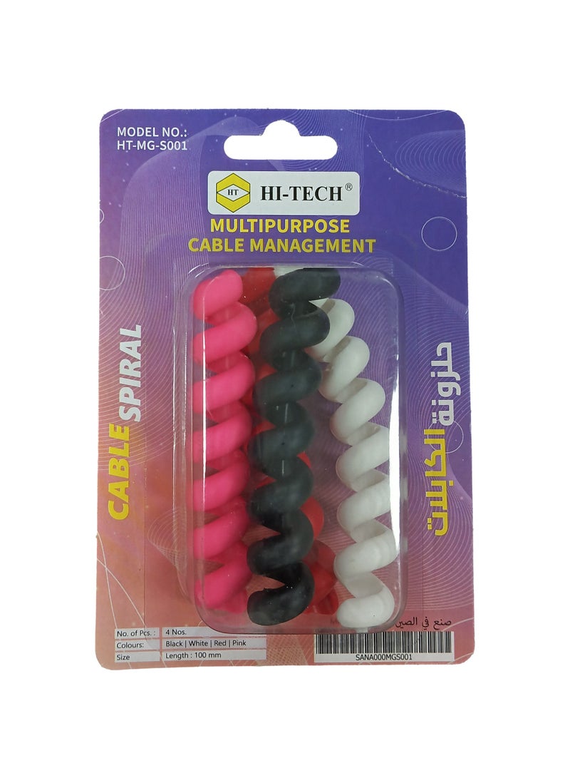 هاي-تيك حامل ومنظم الكابلات، حل إدارة الكابلات للمنزل والمكتب، حامل أسلاك متين وقابل لإعادة الاستخدام - Image 3