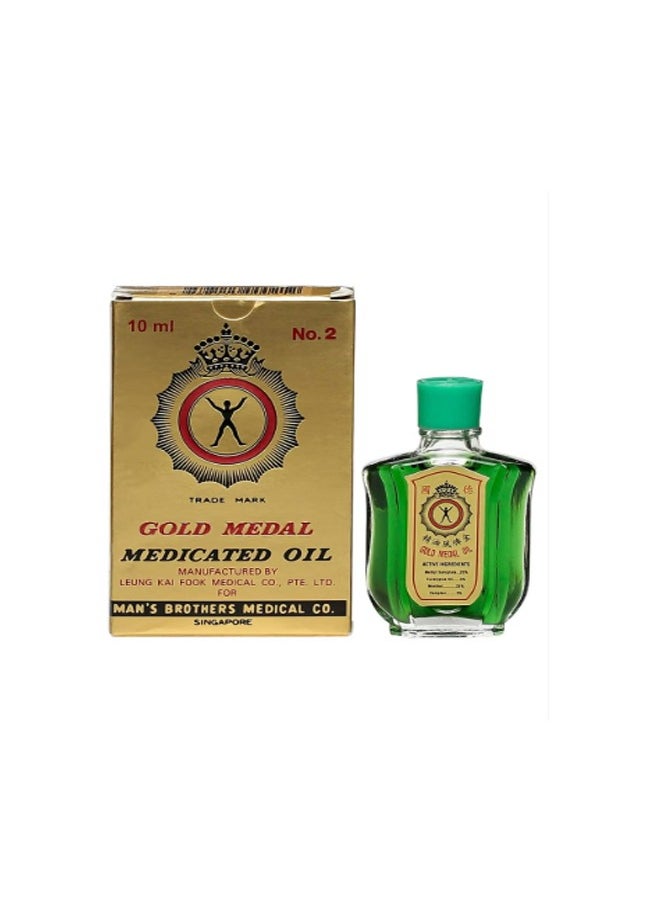 GOLD MEDAL Medicated Pain Killer Oil 10ml (Pack of 6)  - Image 2