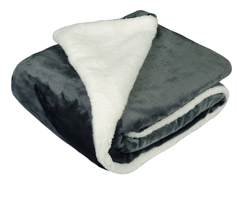VAS COLLECTIONS VAS COLLECTION All Season Sherpa Baby Blanket Comfy Soft Warm Blankets for Baby Girls and Boys/Baby Wrapper/Swaddle Blanket for 0-5 Years Kids Grey - Image 2