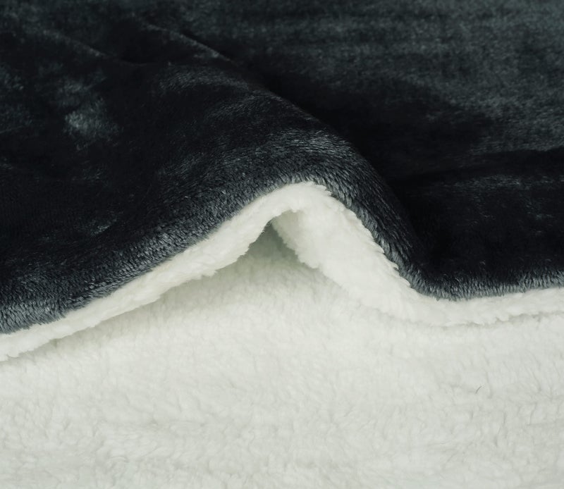VAS COLLECTIONS VAS COLLECTION All Season Sherpa Baby Blanket Comfy Soft Warm Blankets for Baby Girls and Boys/Baby Wrapper/Swaddle Blanket for 0-5 Years Kids Grey - Image 3