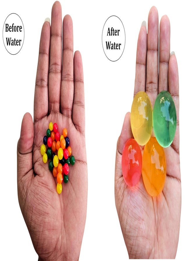 SSKR كرات هلامية كريستالية جامبو من إس إس كي آر، خرز مطاطي دائري الشكل، كرات أوربيز متنامية - 50 غرام | تحتوي على أكثر من 180 كرة جامبو تقريبًا - Image 4