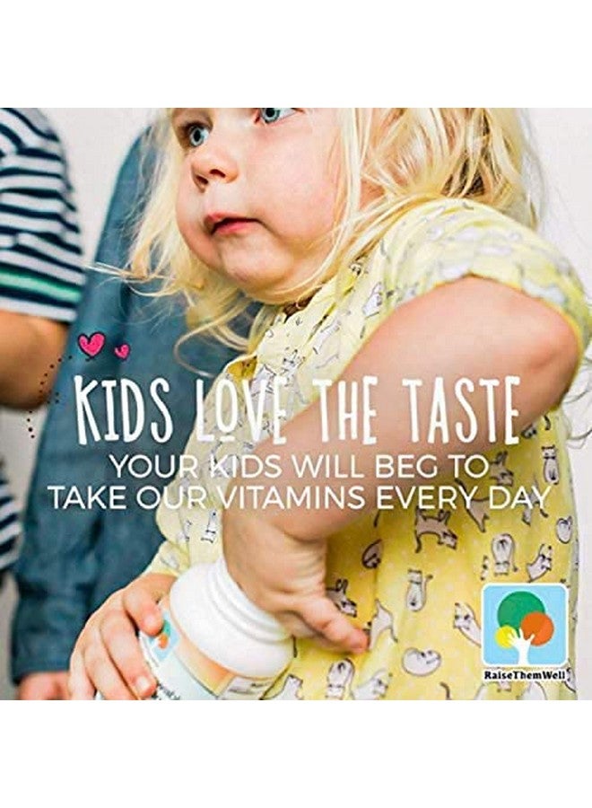 Raise Them Well Great Tasting Chewable Kids Vitamins | Multivitamin for Kids with All-Natural Colors, Flavors, and Sweeteners | Includes Free Kids Vitamin PDF | Strawberry - Image 4