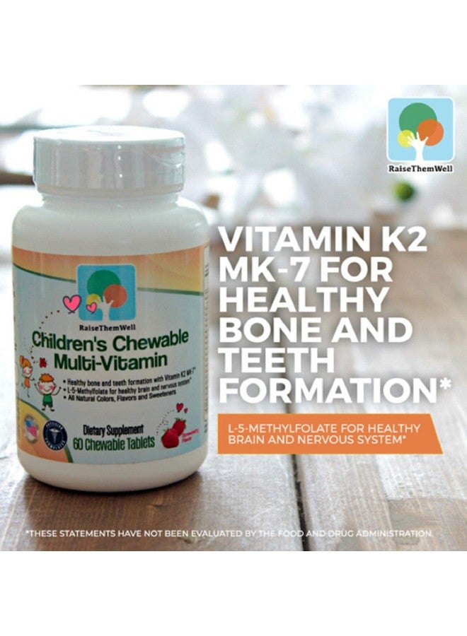 Raise Them Well Great Tasting Chewable Kids Vitamins | Multivitamin for Kids with All-Natural Colors, Flavors, and Sweeteners | Includes Free Kids Vitamin PDF | Strawberry - Image 3
