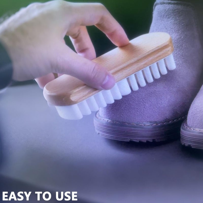 FEISHI 2Pcs Suede Brush for Shoes Nubuck Brush Suede Eraser Suede Shoe Brush Suede Shoe Cleaner - Image 5