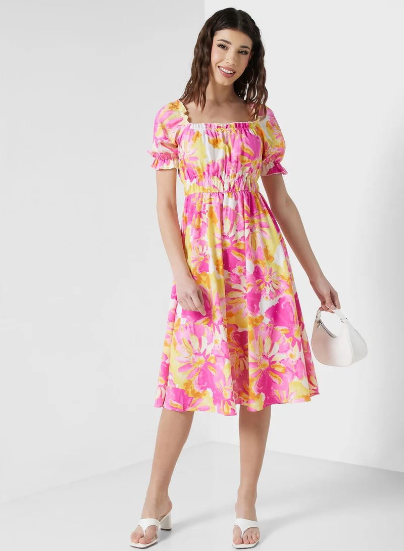 Ginger Floral Print Dress