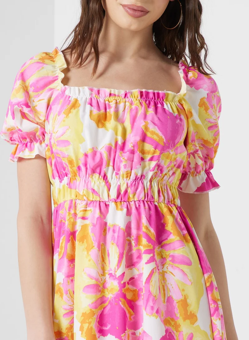 Ginger Floral Print Dress