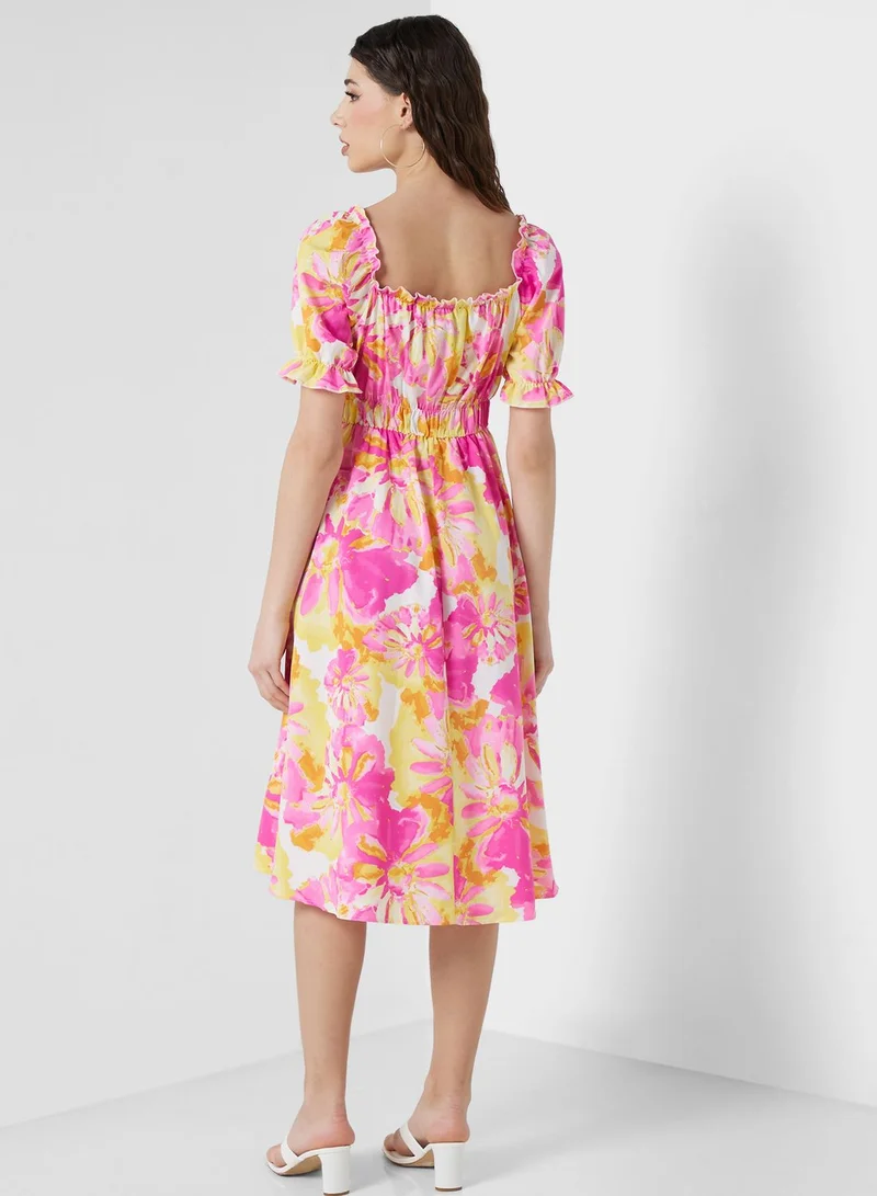 Ginger Floral Print Dress