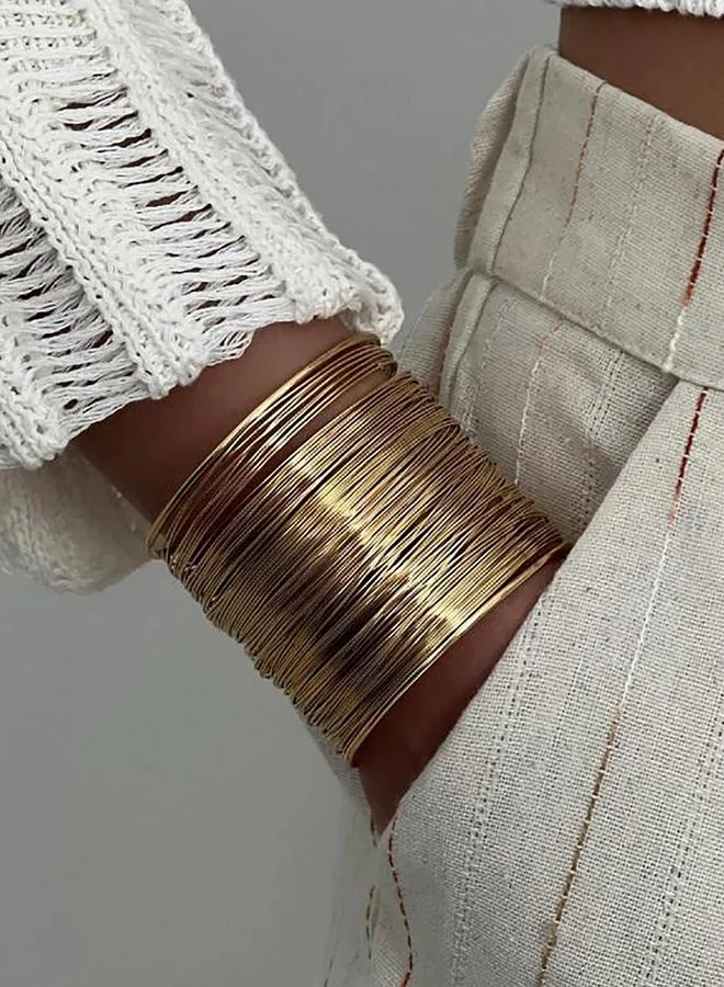 Take Two Wide Open-Cuff Bracelet