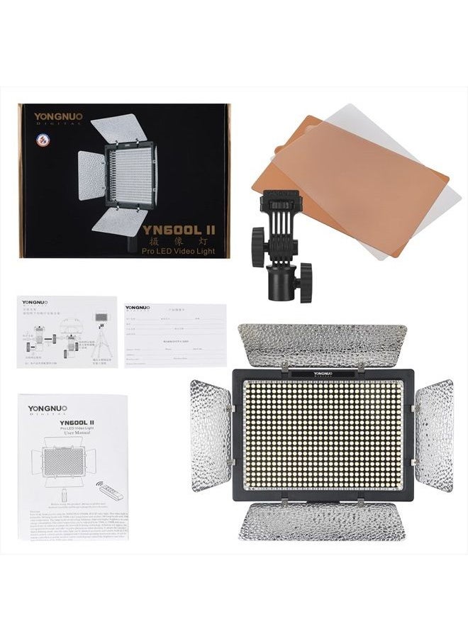 YONGNUO Yongnuo YN600L II LED Panel Video Light, with Adjustable Color Temperature 3200K-5600K, Compatible with DSLR Cameras and Camcorders  - Image 1
