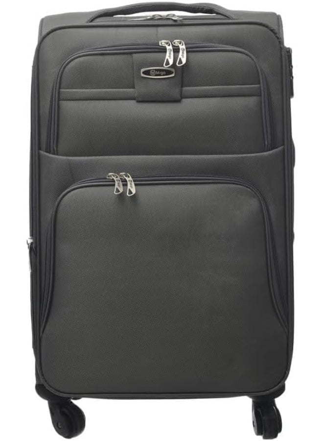 Carry-On Travel Suitcase 20 Inch with Wheels, Lightweight Polyester Luggage for Cabin Travel, Durable & Easy Mobility - Image 3