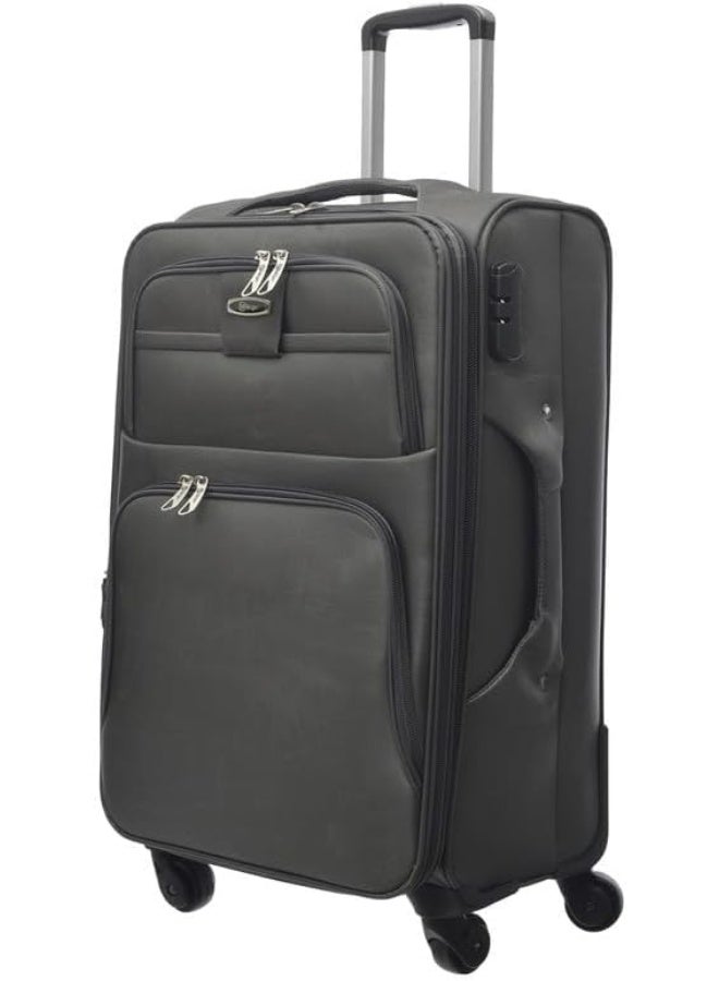 Carry-On Travel Suitcase 20 Inch with Wheels, Lightweight Polyester Luggage for Cabin Travel, Durable & Easy Mobility - Image 2