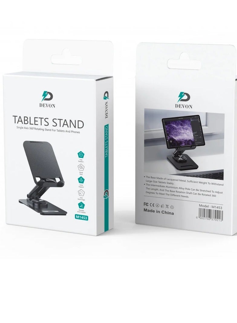 Devon 360° Rotating iPad and Tablet Stand - Durable and Stylish Design for Perfect Viewing Experience - by Devon - Image 2