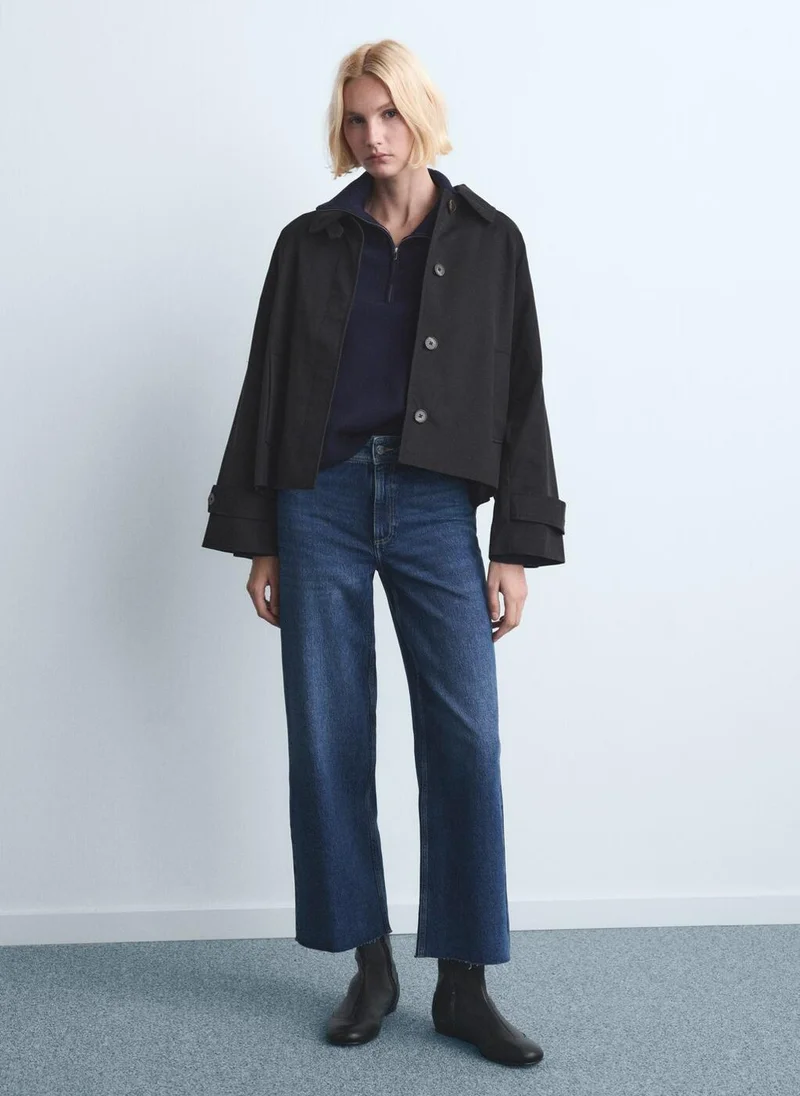 Mango  Catherin culotte high-rise jeans for Women | Best Price UAE