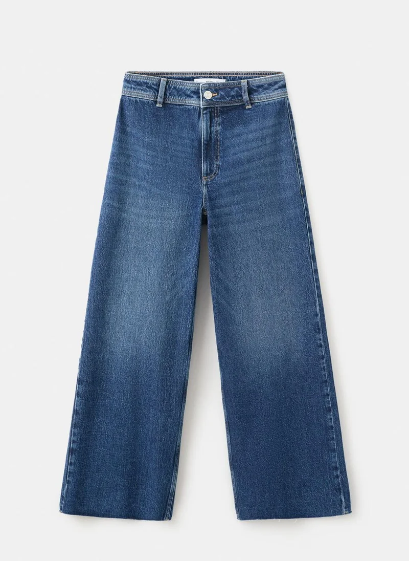 Mango  Catherin culotte high-rise jeans for Women | Best Price UAE