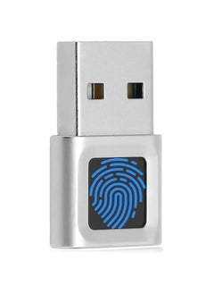 USB Fingerprint Reader Mini Fingerprint Scanner PC Dongle Windows Hello Fingerprint Reader for PC Laptop 360 Degree Touch Speedy Matching Biometric Portable USB Fingerprint Logger for Windows 10/11