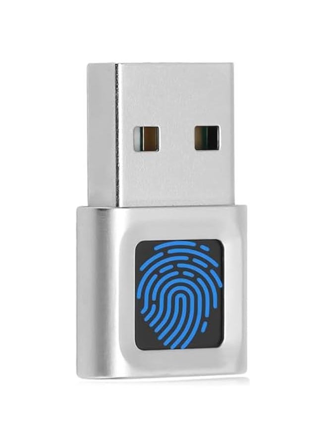 Generic - USB Fingerprint Reader Mini Fingerprint Scanner PC Dongle Windows Hello Fingerprint Reader for PC Laptop 360 Degree Touch Speedy Matching Biometric Portable USB Fingerprint Logger for Windows 10/11 - Image 1