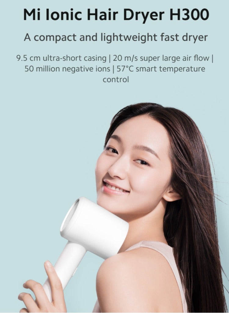 Xiaomi  Hair Dryer H300,1600W, 3 heat levels: Hot Wind, 57℃ Consistent Wind, Cool Wind - Image 1