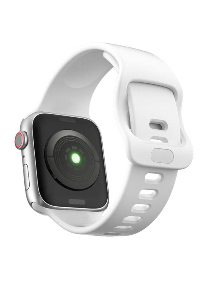 فيسوس شريط استبدال لسلسلة Apple Watch 5/4/3/2/1 44/42 مم أبيض