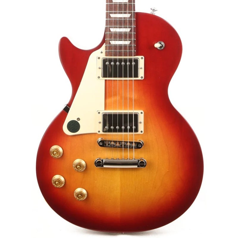 Gibson USA LPTR00LWSNH1 Les Paul Tribute Left Handed Electric Guitar - Satin Cherry Sunburst - Image 1