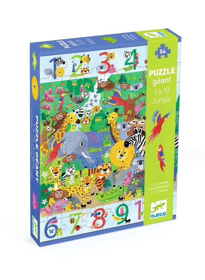 DJECO 1 To 10 Jungle Giant Puzzle - Image 2