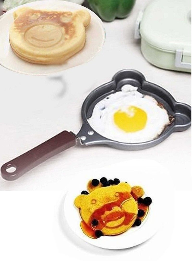 QUTOOB Cartoon Shaped Frying Pan For Making Egg Omelette, Egg Fry, Crepes, Pancake, Blinis & Blintzes, 4 Different Shapes, More Creativity and More Fun, Pancake Frying Pan Ideal For Kids Breakfasts, Snacks  - Image 2