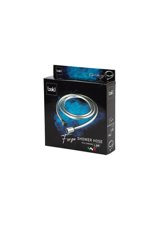 Bold - Bold PVC Smooth Shower Hose 1.6M with Anti-Twist Brass Connections - Universal Replacement, Flexible, Kink and Leak Proof - Image 1