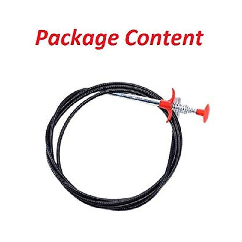 Avenn Avenn Stainless Steel Hair Catching Claw Drain Sewer Cleaner Spring Wire Sink Tub Pipe Cleaning Stick Drain Plunger Unblocked Dredging Kitchen Bath Auger Basin Snake Clog Remover Tool 60 CM 2 Feet - Image 4