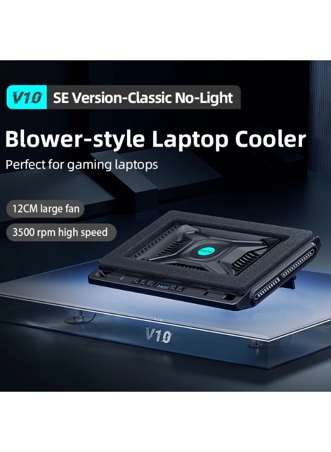 llano V10 SE Gaming Laptop Cooler Cooling Pad Stand with 10.5 CM External Cooling Fan Fast Cooling Computer Laptop 13-17.3in Adjustable Speed Control A Mouse Pad Included Non-RGB & Ports - Image 2