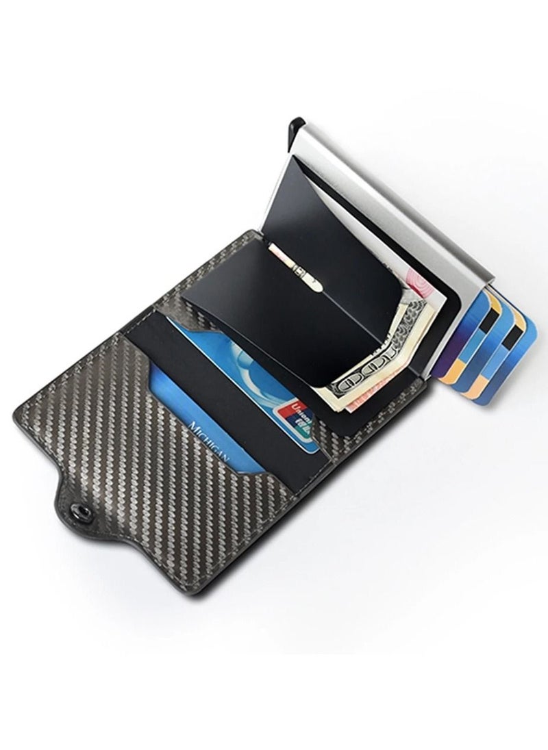 Generic - Rfid Card Holder Men Women Airtag Wallet Money Bag Leather Purse Slim Thin Wallets For Apple AirTags Tracker Air Tag - Image 1