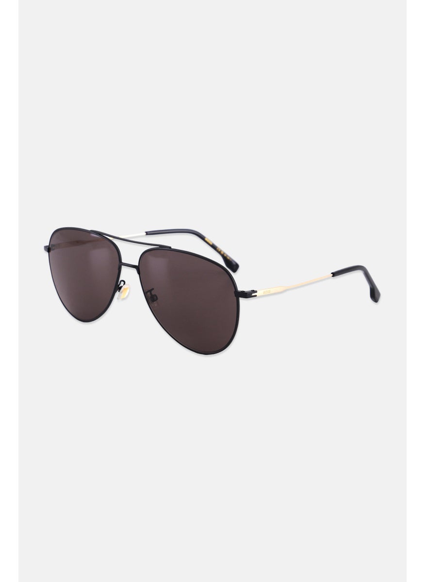 HUGO BOSS Men BOSS1558/0/F/S Aviator Sunglasses, Black  - Image 3