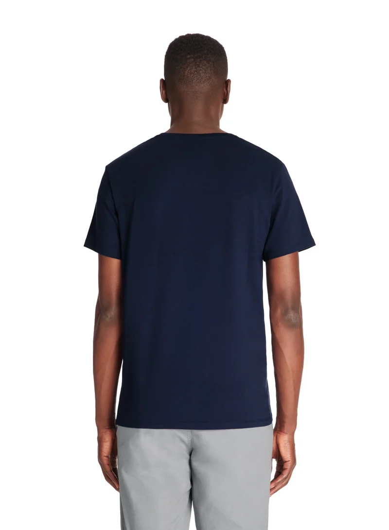 Celio  Neuniv Navy Blue 02 Short Sleeves Tshirt for Men | Best Price UAE