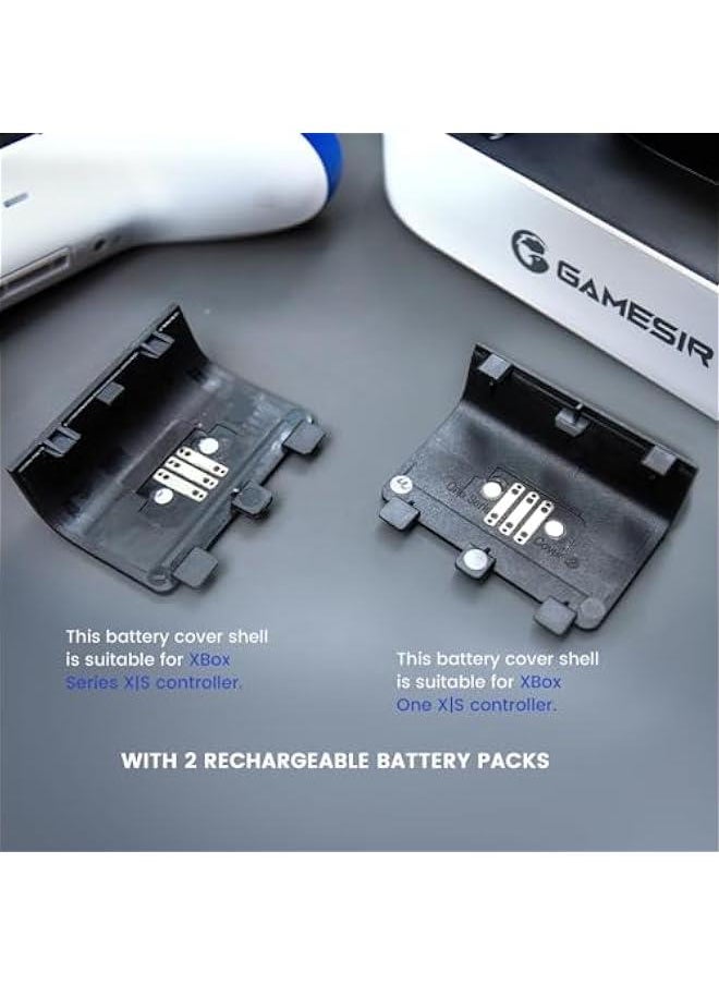 Generic - Controller Charger Station for Xbox One/Xbox Series X|S Controller, Fast Dual Chaging Docks for Xbox One X|S with 2x1100mAh Rechargeable Lithium Battery,LED Indicator - Image 1