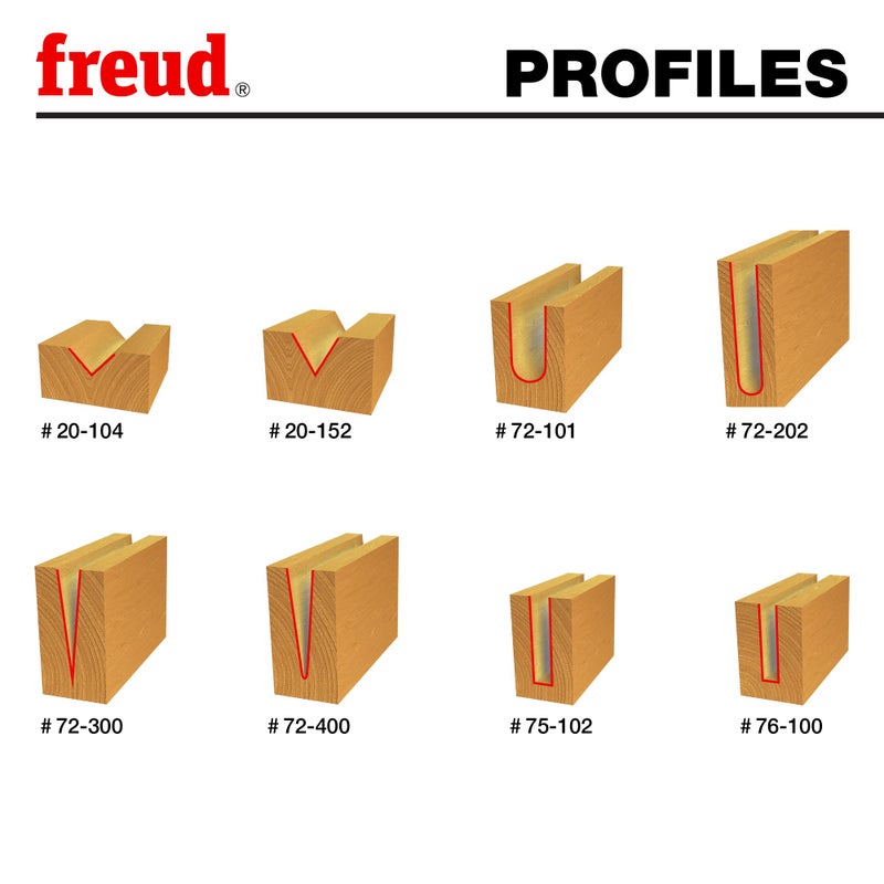 freud مجموعة بتات فريد CNC المكونة من 8 قطع للاستخدام العام مع كربيد تيكو عالي الكثافة لأقصى أداء - مثالية للخشب والبلاستيك والألمنيوم - عمود 1/4" ، طلاء أسود I.C.E. - 87-208 - Image 2