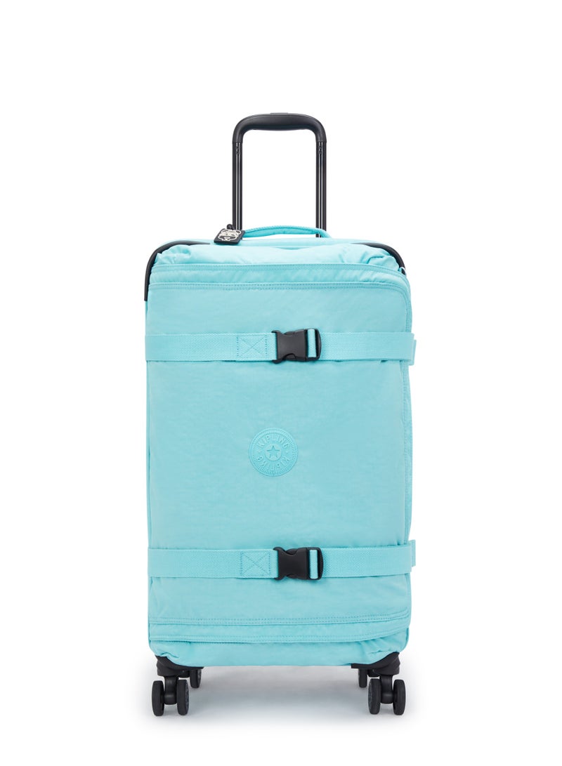 كيبلينغ حقيبة سفر متوسطة بعجلات أربع Basic Plus Spontaneous مقاس 66 سم / 25 بوصة، الوزن 3.72 كجم، السعة 71 لتر، اللون أزرق داكن (Deepest Aqua) - Image 1