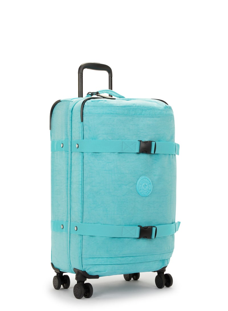 كيبلينغ حقيبة سفر متوسطة بعجلات أربع Basic Plus Spontaneous مقاس 66 سم / 25 بوصة، الوزن 3.72 كجم، السعة 71 لتر، اللون أزرق داكن (Deepest Aqua) - Image 2